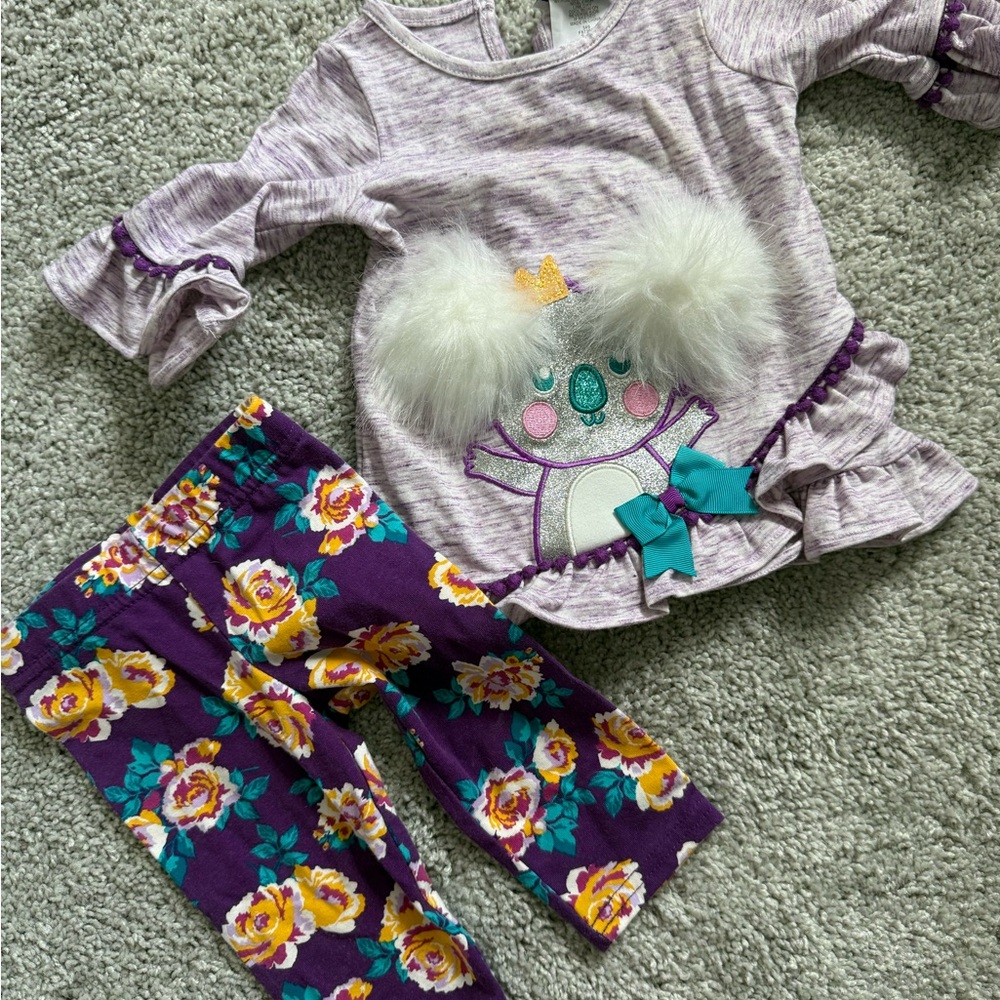 Rare Editions Lavender Baby Top